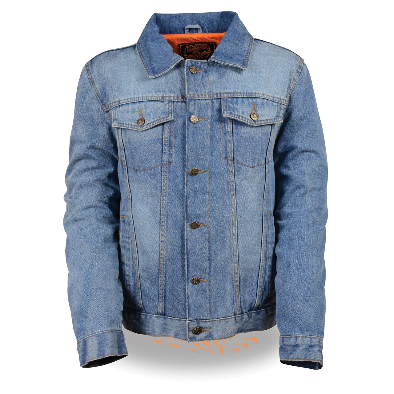 Men's Classic Denim Jean Pocket Jacket w/ Gun Pockets - HighwayLeather