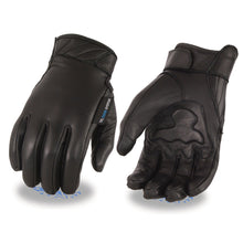 Men's Leather Gloves with Gel Palm, Cool Tec Technology Touch Screen Fingers