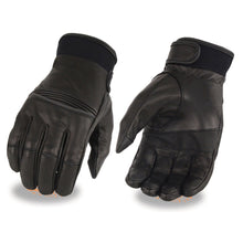 Men's Leather Riding Glove w/ Stretch Knuckles - I-Touch - HighwayLeather