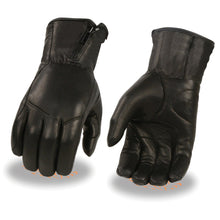 Men's Premium Leather Long Wristed Glove w/ Zipper Top - HighwayLeather