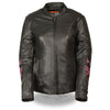 Women's jacket by Dynamicleather featuring butterfly and star detailing, stylish outerwear with intricate embellishments.
