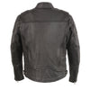 Men's HighwayLeather vented scooter jacket with heated technology, featuring multiple vents and sleek design for riding comfort.