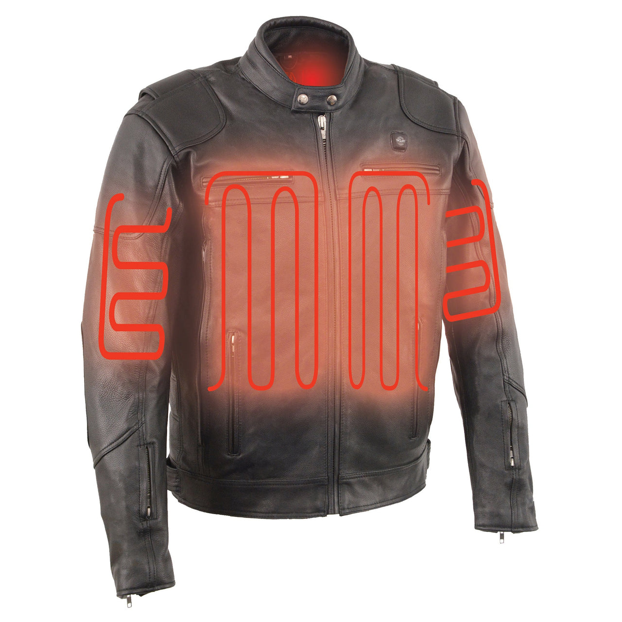 Men's Vented Scooter Jacket w/ Heated Technology | HighwayLeather