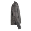 Men's HighwayLeather vented scooter jacket with heated technology, featuring sleek design and multiple vents for ventilation.