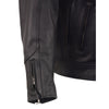 Men's HighwayLeather vented scooter jacket with heated technology, showing sleeve detail and breathable design.