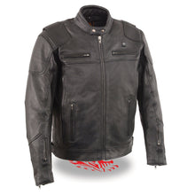 Men's Vented Scooter Jacket w/ Heated Technology - HighwayLeather