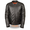 Men's Vented Scooter Jacket w/ Kidney Padding - HighwayLeather