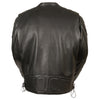 Milwaukee Leather men's full side lace vented scooter jacket with side vents and stylish design.