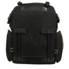 Large textile roll-away luggage sissy bar bag for bikers, HighwayLeather Biker Bags, 15x21x11 inches, mounted on motorcycle sissy bar.