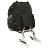 Large textile roll-away luggage sissy bar bag for bikers by HighwayLeather, with adjustable straps and spacious storage.