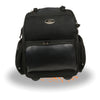 HighwayLeather large textile roll-away luggage sissy bar bag for bikers, 15x21x11 inches, durable motorcycle storage accessory