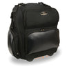 HighwayLeather large textile roll-away luggage sissy bar bag for bikers, 15x21x11 inches, with sturdy design and adjustable straps.