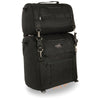 Large textile two-piece Sissy Bar Bag by HighwayLeather for bikers, featuring durable fabric and spacious storage for motorcycle trips.