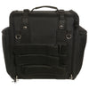 HighwayLeather medium textile back rest sissy bar rack bag for motorcycles, 14x16x11 inches, durable biker bag with storage.