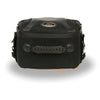 HighwayLeather Sporty Style PVC sissy bar rack bag, 12x11x6 inches, designed for motorcycle BIKER BAGS with durable construction.