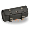 Large PVC tool bag with Buffalo Nickel snaps, measuring 12x4.5x4.5 inches, by HighwayLeather, designed for clip, thigh, or fan use.