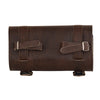 Two Buckle Antique Brown PVC Tool Bag w/ Quick Release (10X4.5X3.25) - HighwayLeather