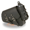 Left Side PVC Swing Arm Bag w/ Bottle Holder, Interior Gun & Ammo Holster (13X7X3) 