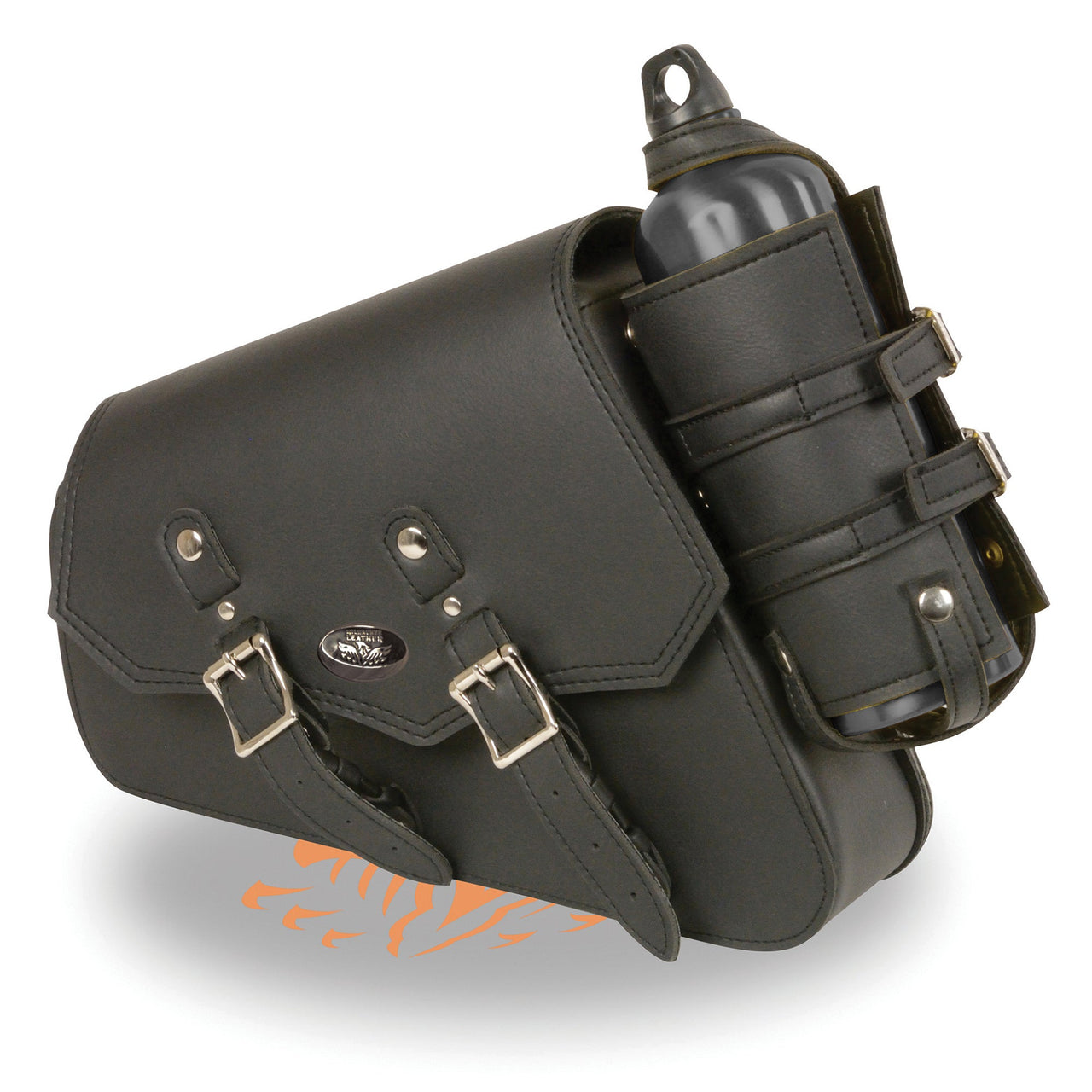 Right Side PVC Swing Arm Bag w/ Bottle Holder, Interior Gun & Ammo Holster (13X7X3) 