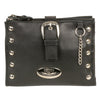 Leather studded wallet shoulder bag by HighwayLeather featuring a compact design with metal stud accents.