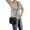 HighwayLeather leather studded wallet shoulder bag with adjustable strap and metal stud accents, stylish and functional for everyday use.