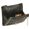 Leather Studded Wallet Shoulder Bag - HighwayLeather