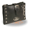 Leather Studded Wallet Shoulder Bag - HighwayLeather