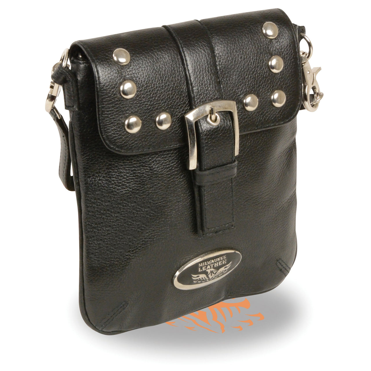 Small Leather Studded Shoulder Bag - HighwayLeather
