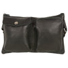 Unisex Black Leather Belt Bag w/ Gun Holster - HighwayLeather