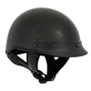 MPH DOT Helmet w/ Drop Sun Visor Carbon Fiber Look Shiny Black - HighwayLeather