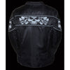 Women's HighwayLeather crossover textile scooter jacket with reflective skull details, featuring a stylish design and secure fit.
