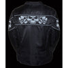 Women's Crossover Textile Scooter Jacket w/ Reflective Skulls - HighwayLeather