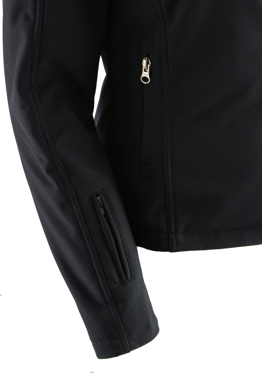 Women Zipper Front Heated Soft Shell Jacket w/ Front & Back Heating El ...