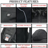 Women's soft shell heated racing style jacket with detachable hood by HighwayLeather, featuring a sleek, fitted design and insulated warmth.