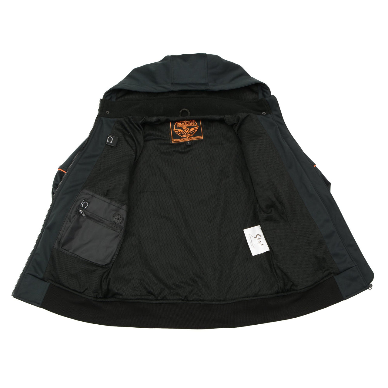 Women Soft Shell Armored Racing Style Jacket with Detachable Hood ...