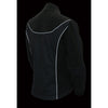 Women Textile & Fleece Combo jacket w/ Reflective Detailing - HighwayLeather