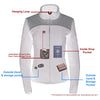 Women Micro Fleece Zipper Front Jacket w/ Reflective Stripes - HighwayLeather
