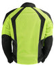 Ladies High Visibility Mesh Racer Jacket w/ Reflective Piping - HighwayLeather