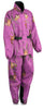 Ladies Purple Mossy Oak® Camo Rain Suit Water Proof w/ Reflective Piping - HighwayLeather
