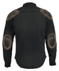 Men's Armored Denim Biker Shirt w/ Aramid® by DuPont™ Fibers - HighwayLeather