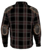 Men's Armored Flannel Biker Jacket w/ Aramid® by DuPont™ Fibers - HighwayLeather