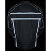 Men's Vented Textile Jacket w/ High Visibility Reflective - HighwayLeather