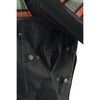 Mens Combo Leather & Textile Armored Racing Stripe Jacket - HighwayLeather