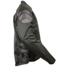 Men's assault style leather and textile racer jacket by HighwayLeather, featuring a sleek, fitted design with zipper details.