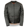 Men's assault style leather and textile racer jacket by HighwayLeather, featuring a sleek design and durable construction.