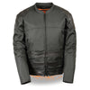 Men's Assault Style Leather/Textile Racer Jacket - HighwayLeather