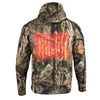 Men's Zipper Front Mossy Camo Heated Hoodie w/ Front & Back Heating - HighwayLeather