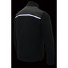 Men Micro Fleece Zipper Front Jacket w/ Reflective Stripes - HighwayLeather