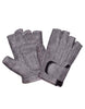 Men's Tombstone Gray Fingerless Leather Gloves