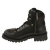 Men's HighwayLeather 6-inch lace-to-toe leather boots with gear shift protection, showcasing rugged design and durable construction.